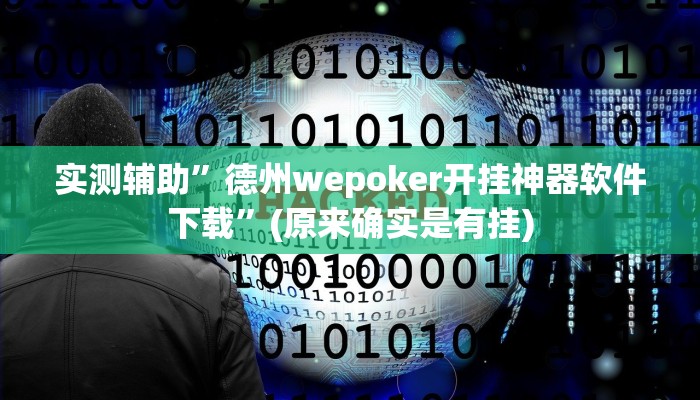 实测辅助”德州wepoker开挂神器软件下载”(原来确实是有挂)