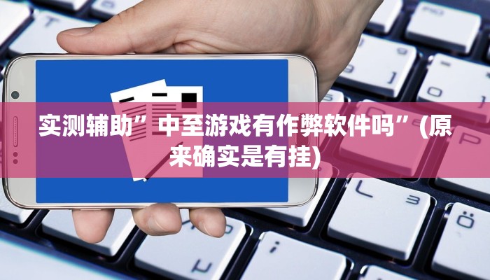 实测辅助”中至游戏有作弊软件吗”(原来确实是有挂)