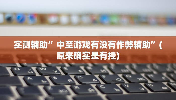 实测辅助”中至游戏有没有作弊辅助”(原来确实是有挂)