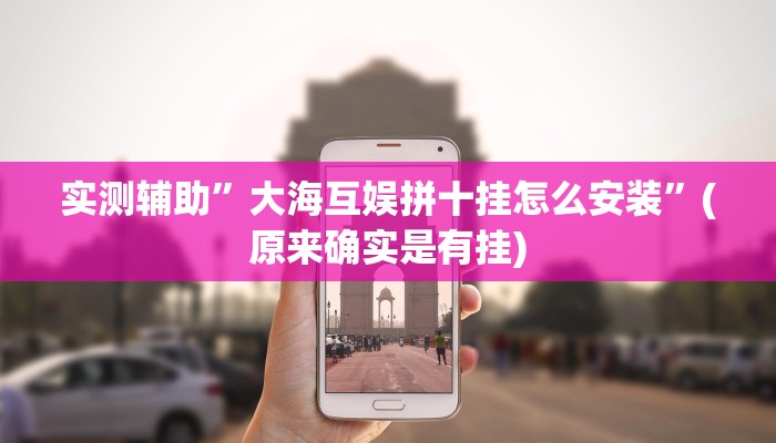 实测辅助”大海互娱拼十挂怎么安装”(原来确实是有挂)