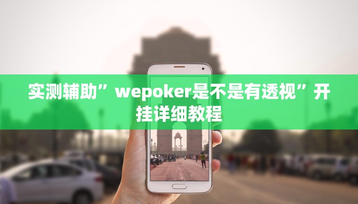 实测辅助”wepoker是不是有透视”开挂详细教程