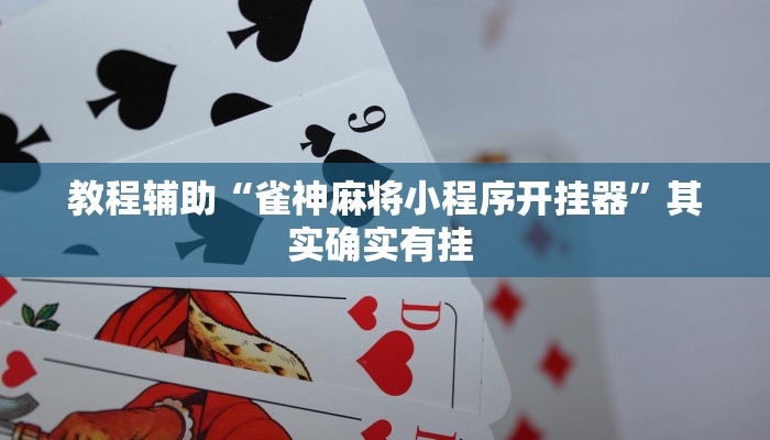 教程辅助“雀神麻将小程序开挂器”其实确实有挂 