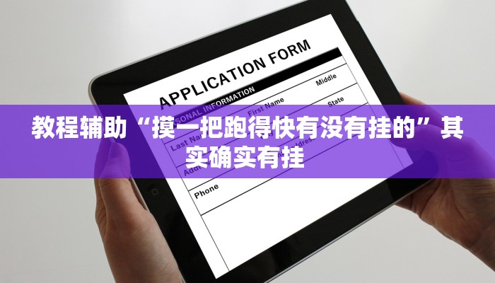 教程辅助“摸一把跑得快有没有挂的”其实确实有挂 