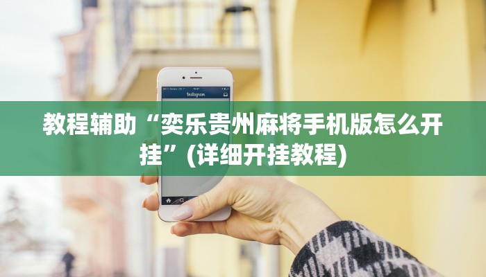 教程辅助“奕乐贵州麻将手机版怎么开挂”(详细开挂教程)