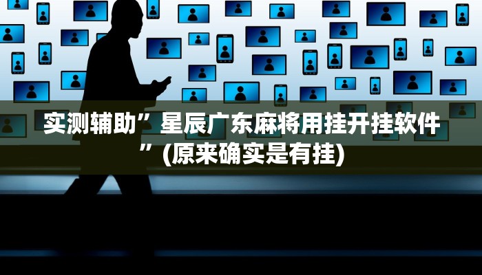 实测辅助”星辰广东麻将用挂开挂软件”(原来确实是有挂)