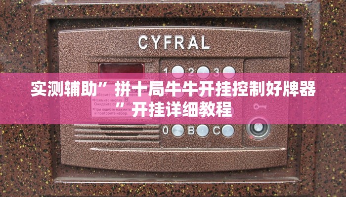 实测辅助”拼十局牛牛开挂控制好牌器”开挂详细教程