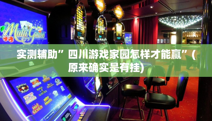 实测辅助”四川游戏家园怎样才能赢”(原来确实是有挂)